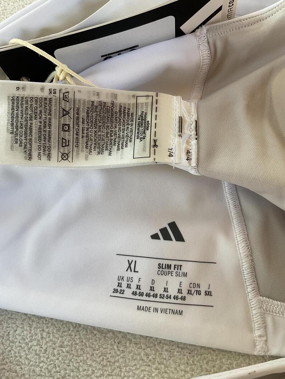 NWT Adidas Power Light Support Bra Tank Top - White (Size XL) - Picture 5 of 5